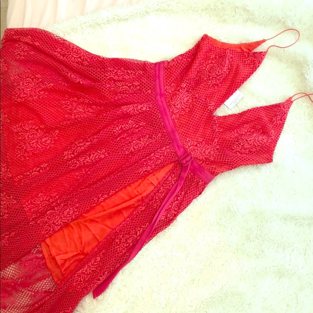 Free People Pink Midi Dress